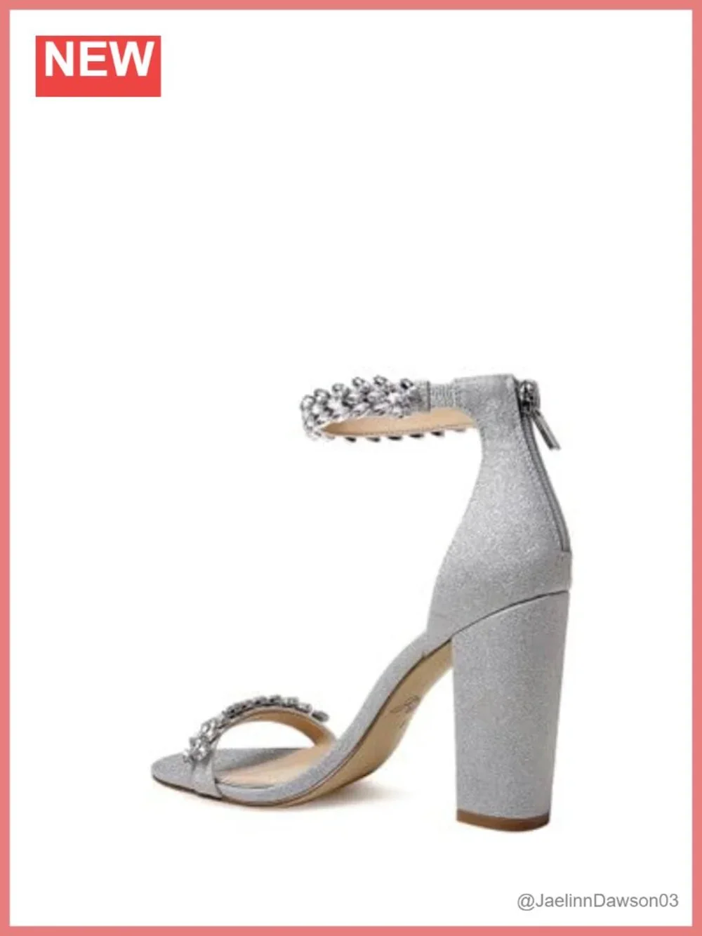 Satin Block Heel Ankle Strap Evening Sandals Rhinestone Party Shoes